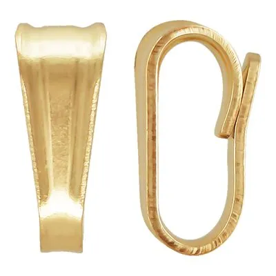 14K Gold Filled Petite Open Pendant Bail / 2 Pieces