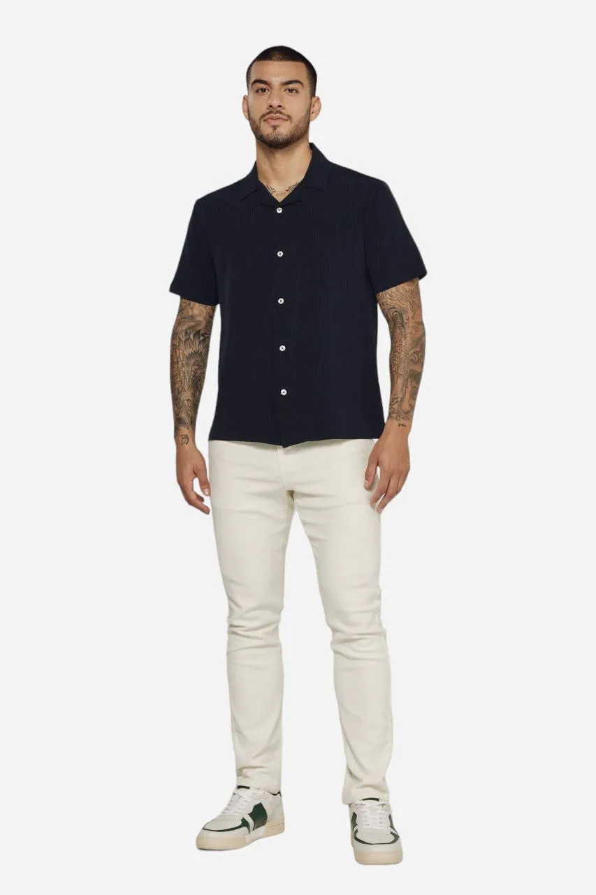 7 Diamonds Vance Camp Shirt in Navy