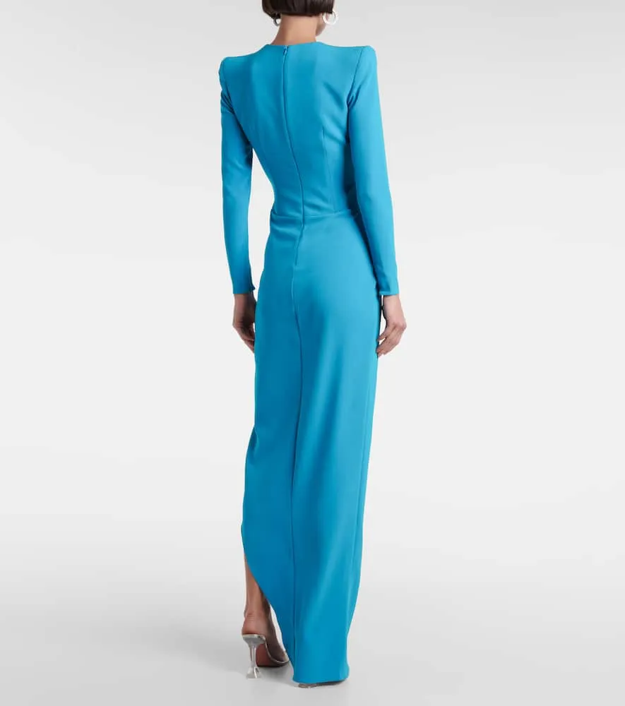 Alex Perry Draped asymmetric cr√É¬™pe gown