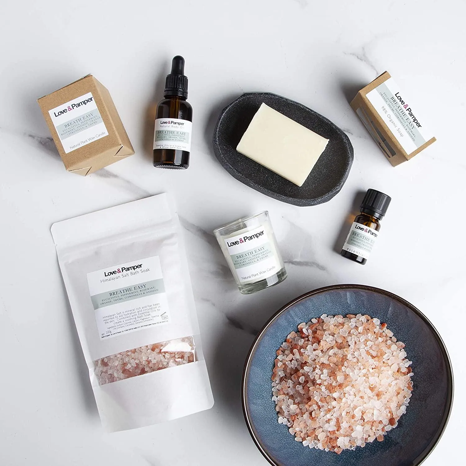 BREATHE EASY- SUSTAINABLE, Aromatherapy Pampering Gift Set For Women
