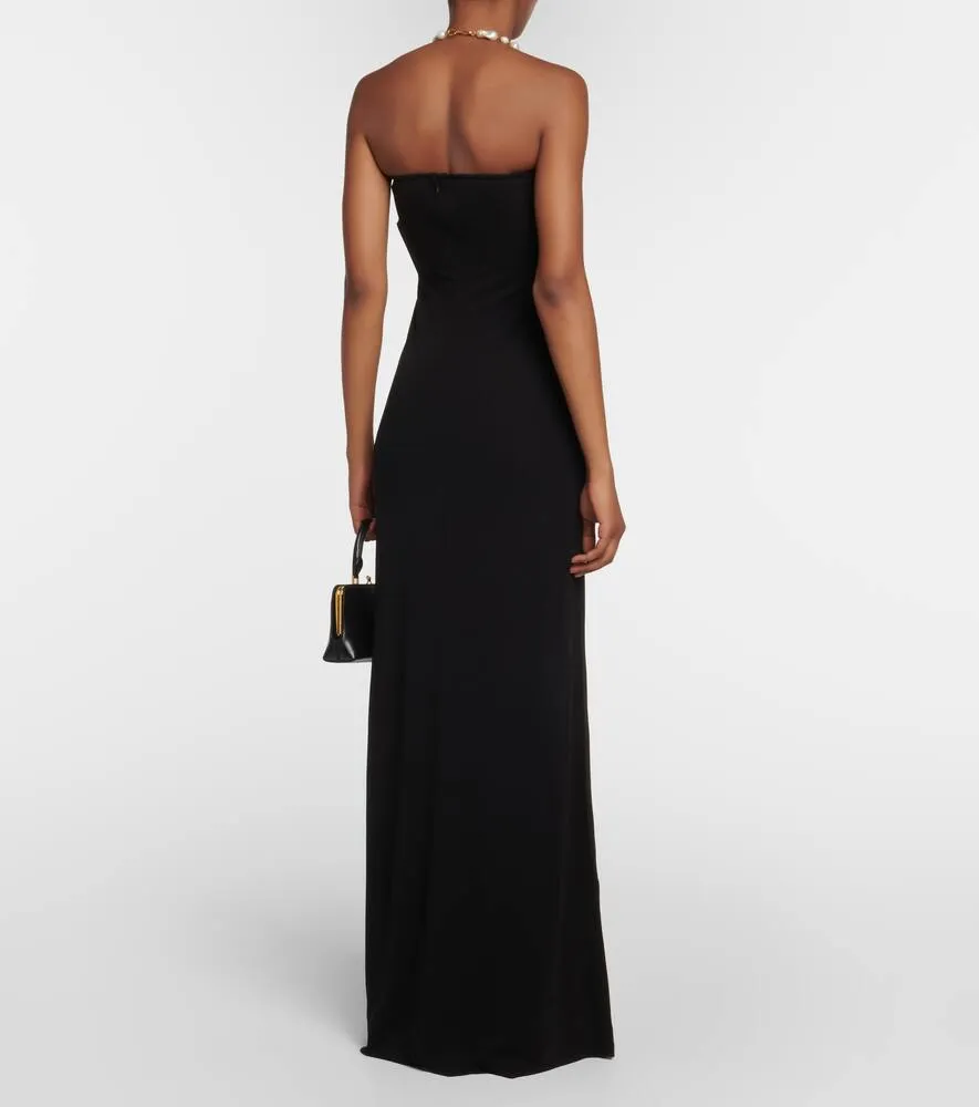 Christopher Esber Ruched strapless maxi dress