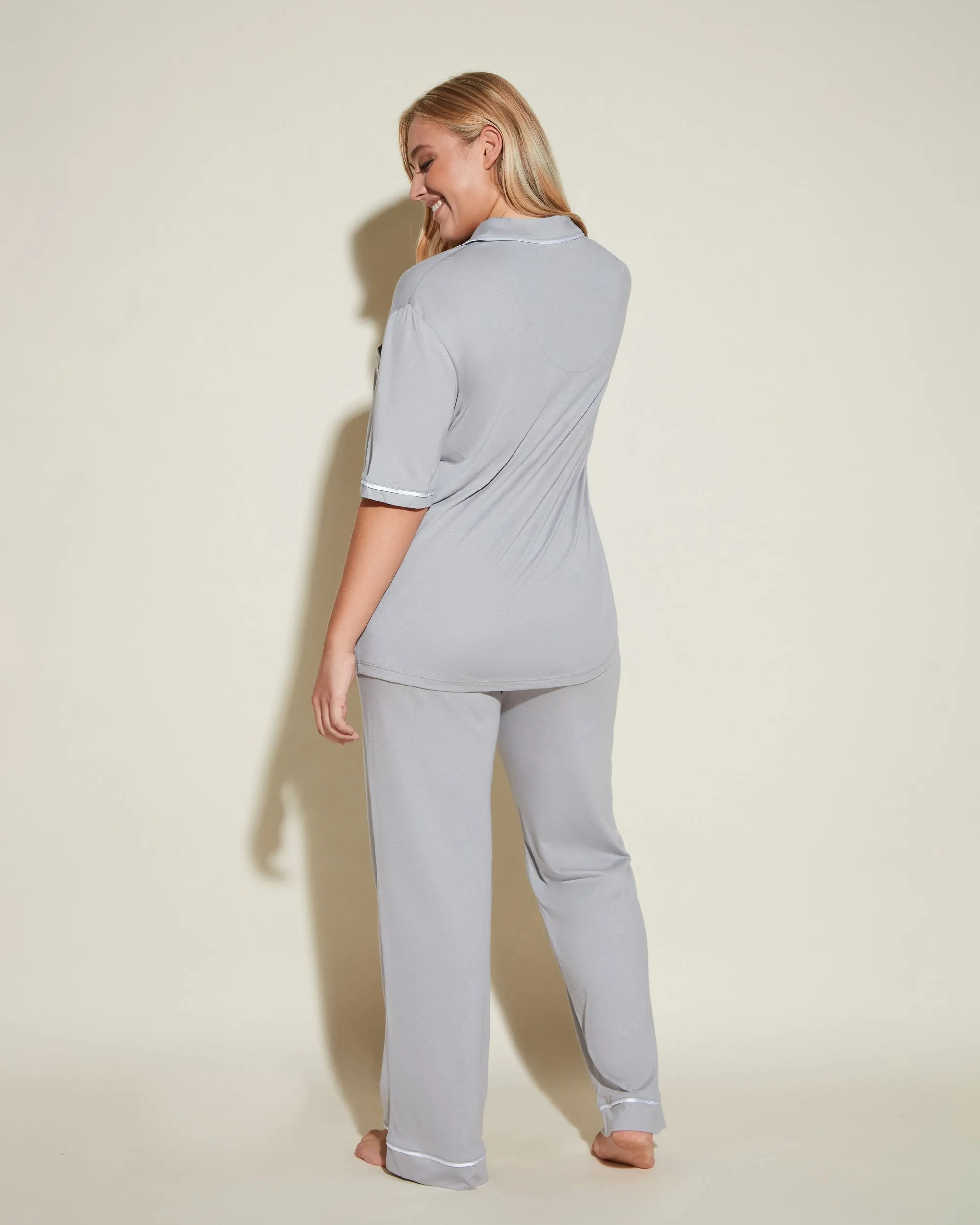 Cosabella Bella Pima PJ Short Sleeve Top and Pants Set #AMORE9645