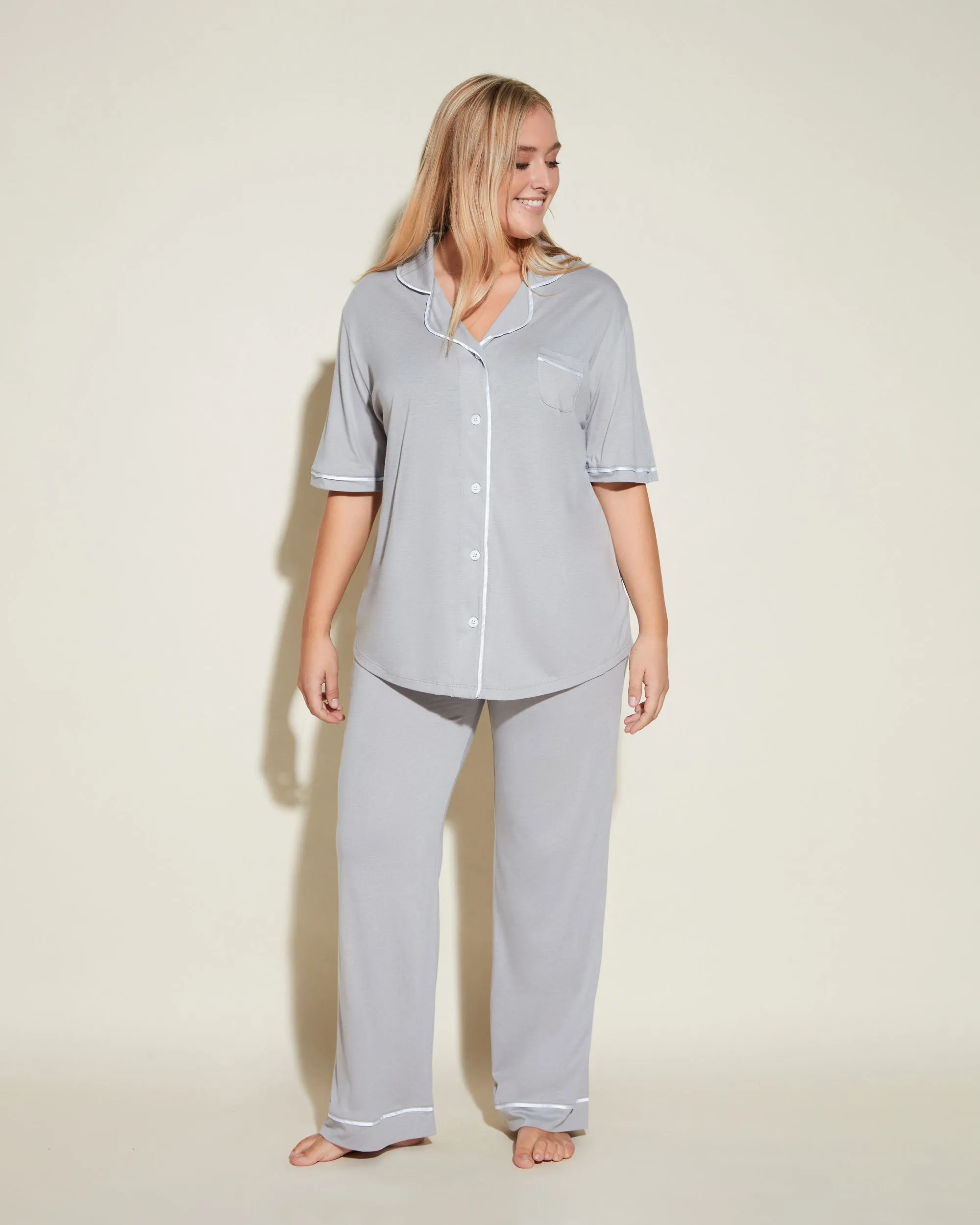 Cosabella Bella Pima PJ Short Sleeve Top and Pants Set #AMORE9645