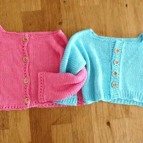 Cotton Candy Baby Cardigan Knitting Pattern