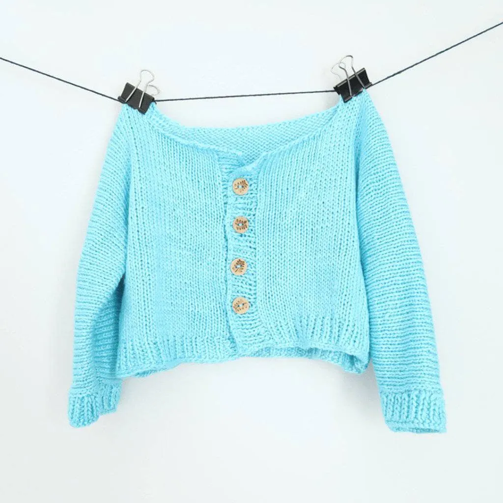 Cotton Candy Baby Cardigan Knitting Pattern