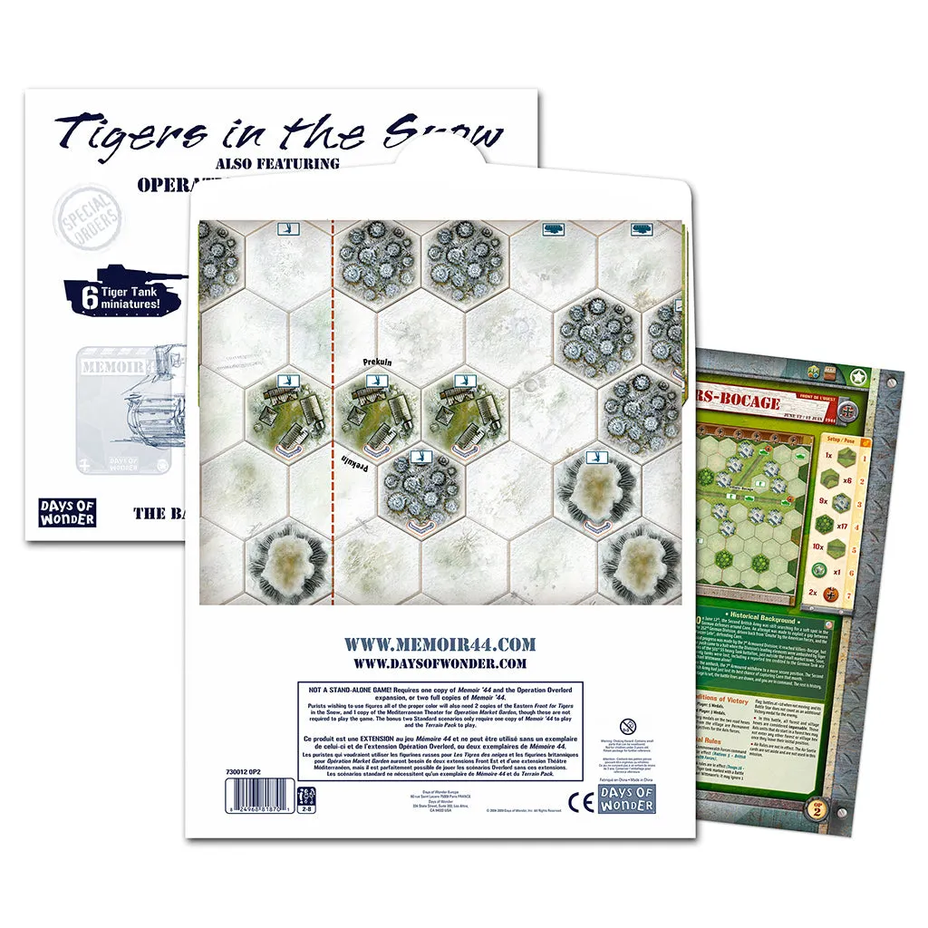 Days of Wonder Memoir 44 Tigers in the Snow Battle Map DOW 7312