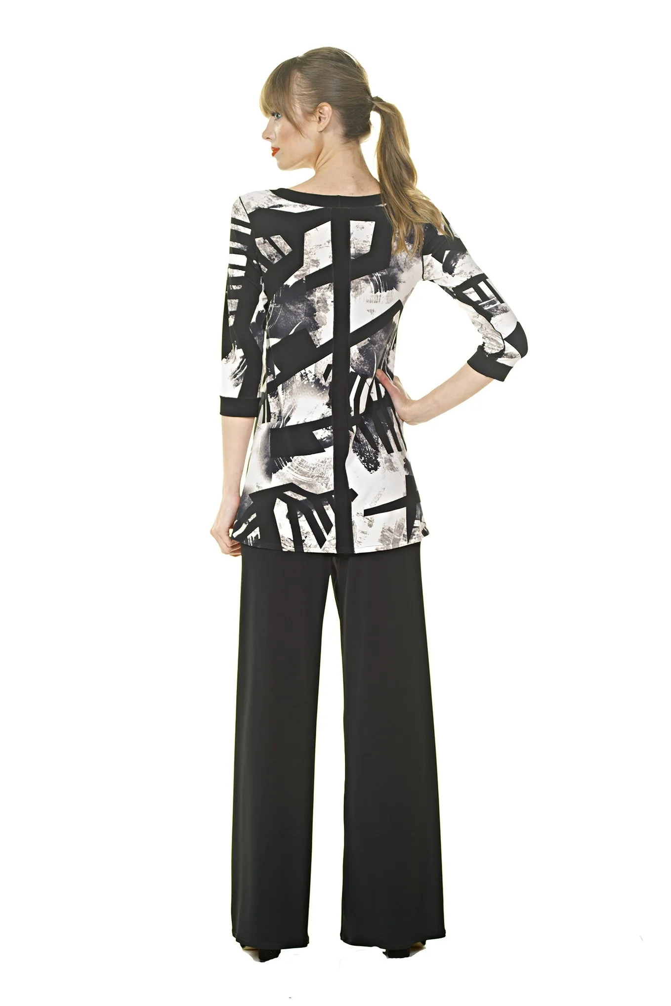 Elastic WB Wide Leg Pants