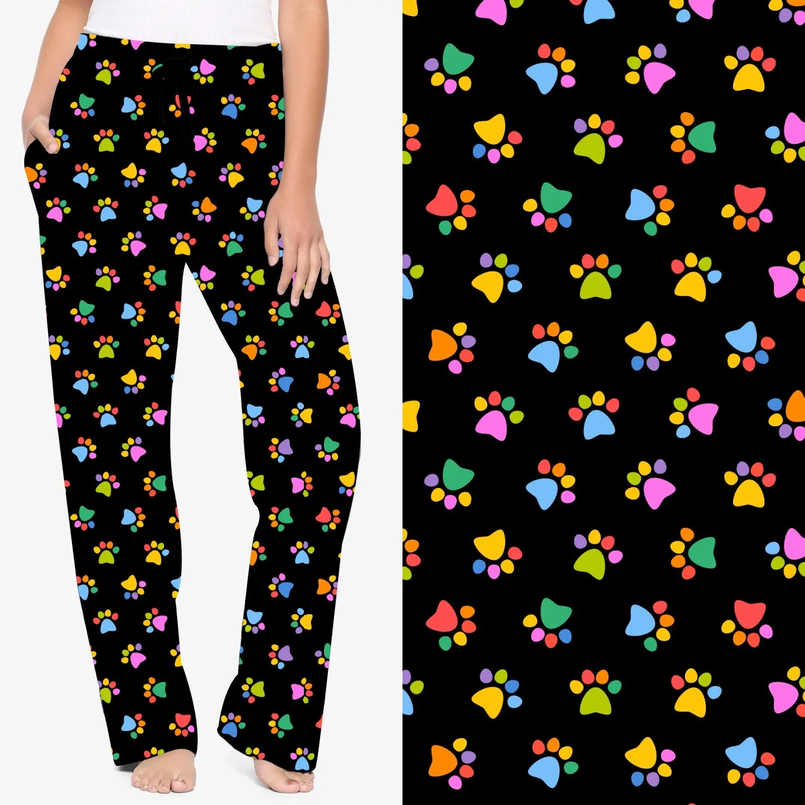 Fur Real Paw print Lounge Pants
