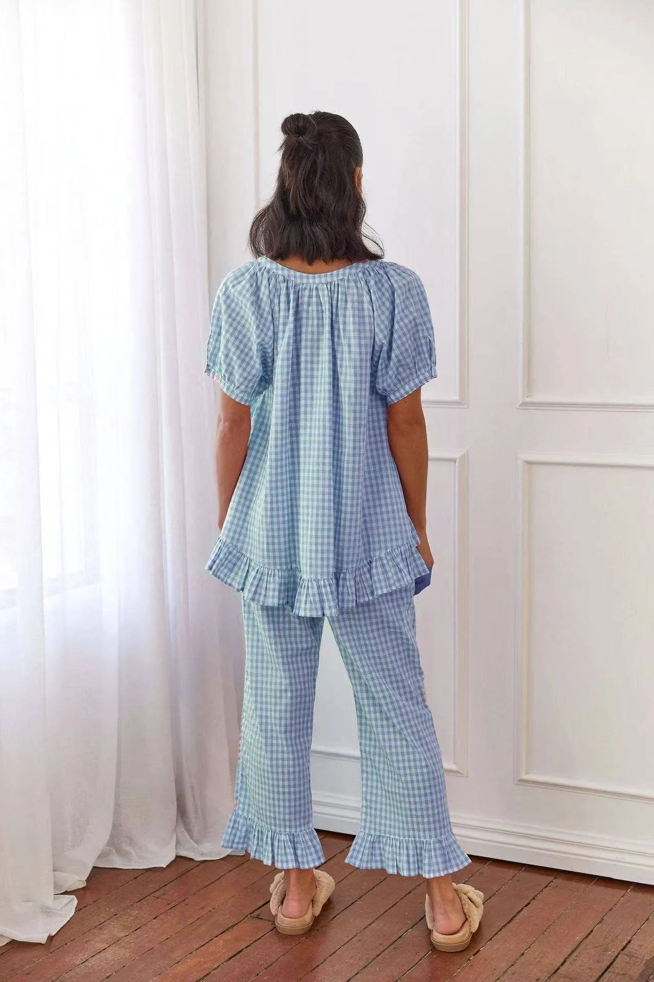 Girly Gingham Lounge Set
