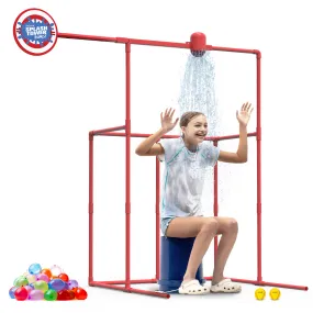 GoSports Backyard Water Toy Game for Kids & Adults - Splash Tower Burst Water Balloon Dunk Tank