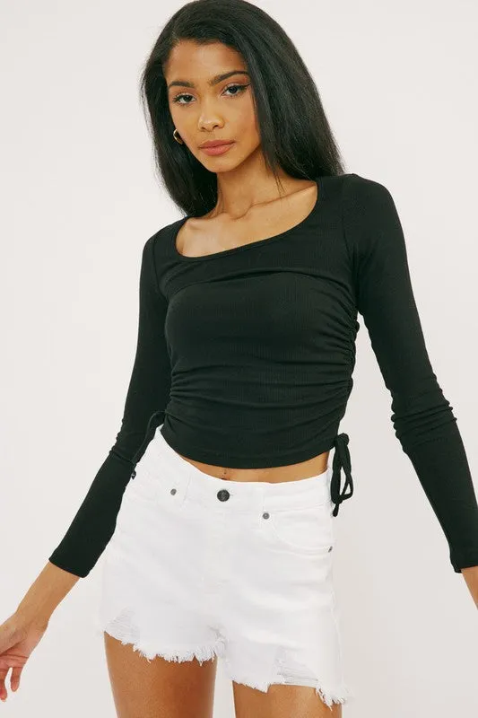 Hazel White Shorts