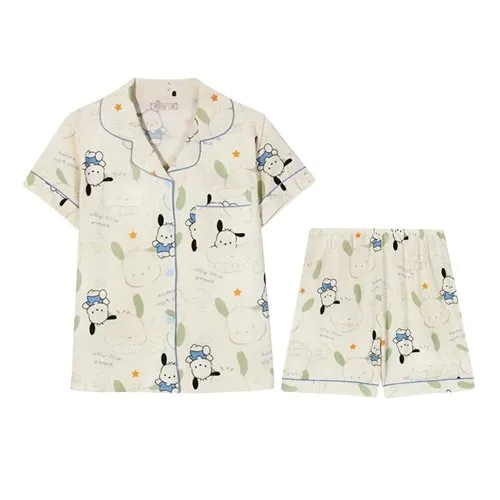 Kawaii Pochacco Short Sleeve Pajamas