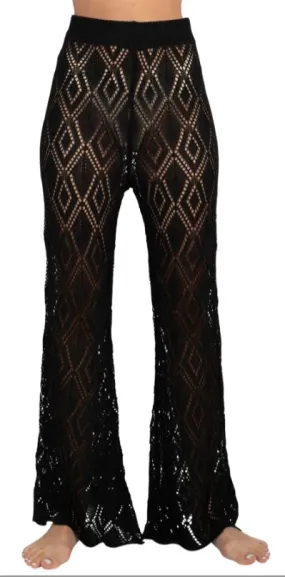Pants - Diamond Knit Beach Bellbottom Pants