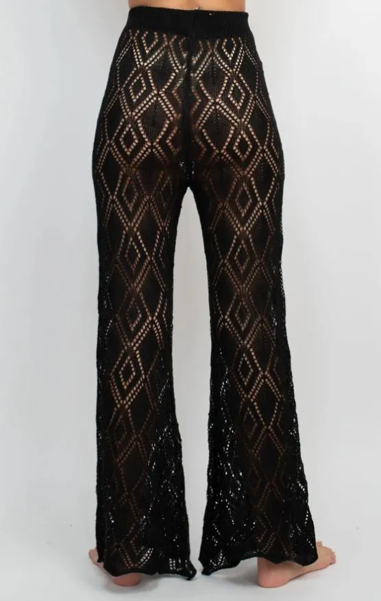 Pants - Diamond Knit Beach Bellbottom Pants