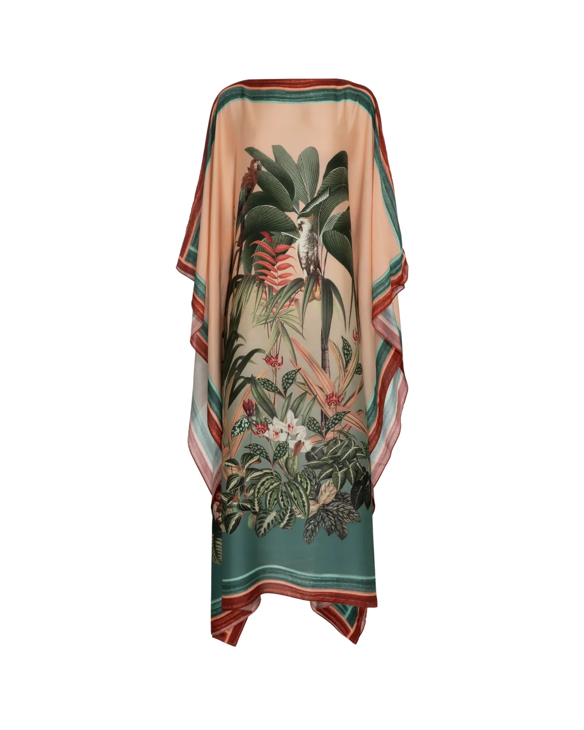 PatBo Paradise Print Silk Caftan