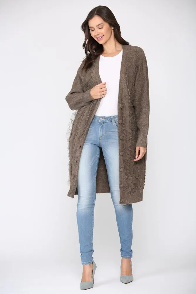 Pre-Order Shauna Lace Trim Cardigan