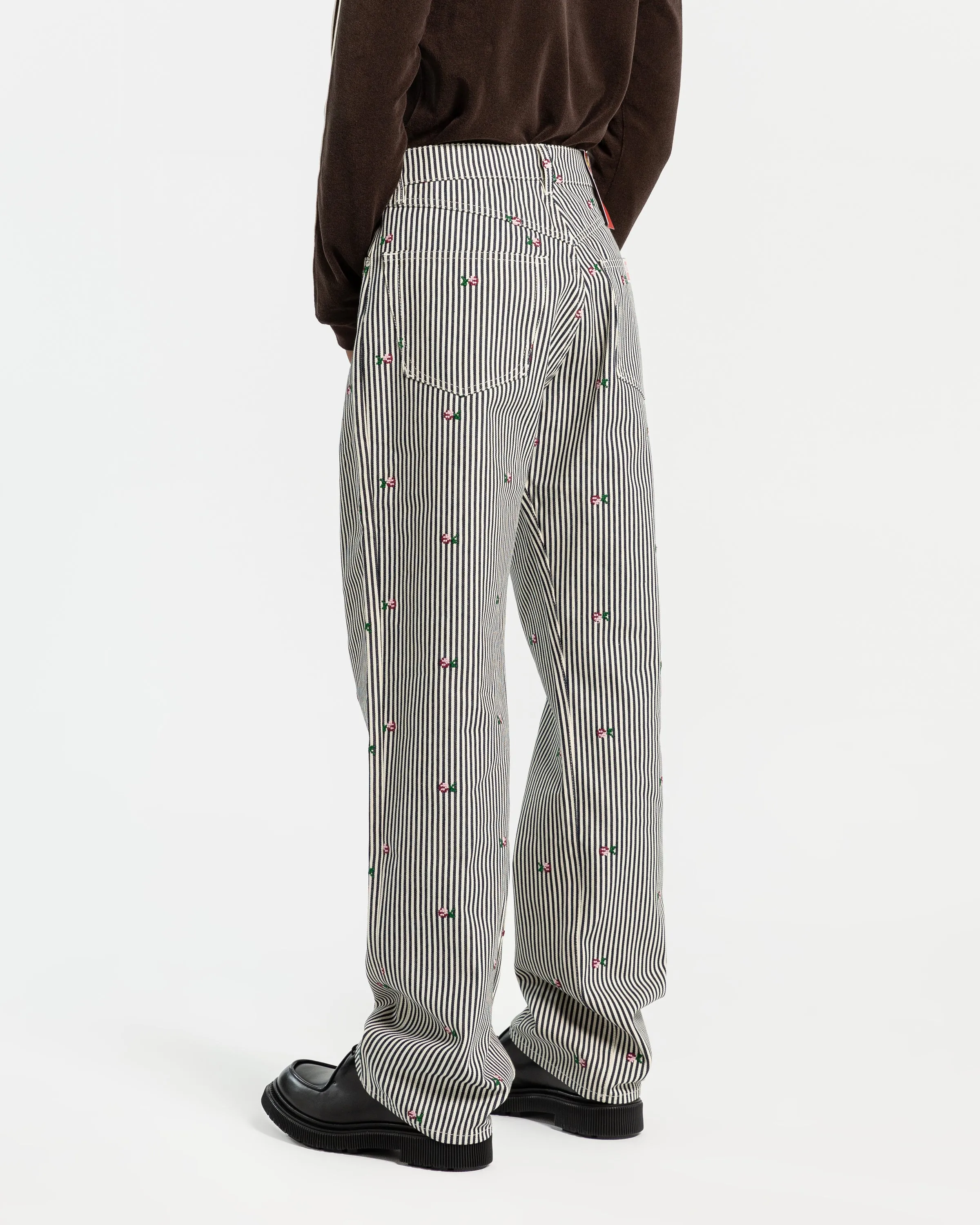 Rinse Striped Suisen Relaxed Denim