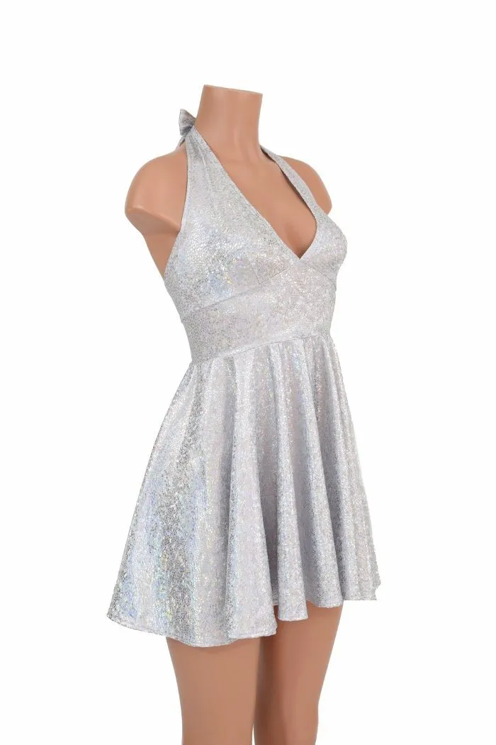 White "Marilyn" Halter Skater Dress